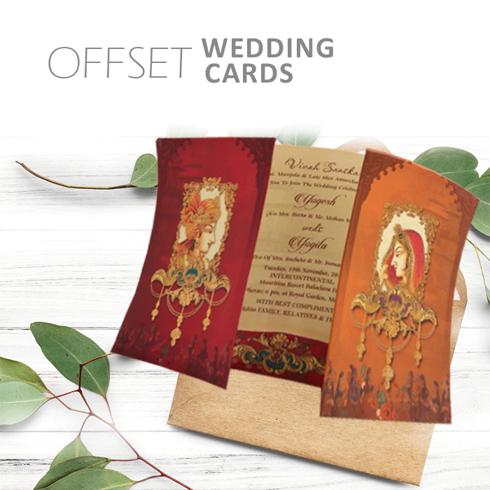 Offset Wedding Cards